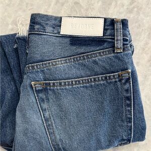 Re/Done Vintage Wash Straight Leg Jeans